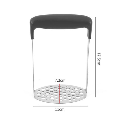 Stainless Steel Potato Masher Manual Food Ricer Fruit Vegetable Press Crusher Kitchen Gadget ( BPA Free , No FDA )