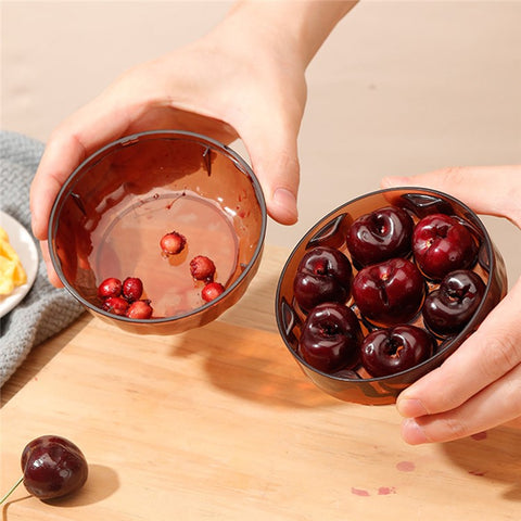 Cherry Pitter 7 Hole Seed Remover Olive Pitters Tool Pit Remover Portable Fruit Corer for Kitchen (BPA Free, No FDA)