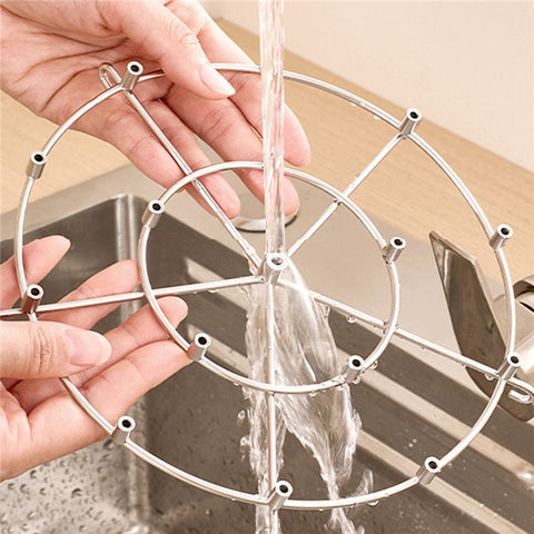 304 Stainless Steel Oven Rack Air Fryer Accessory Vertical Grill Microwave Barbecue Skewer Stand (No FDA)