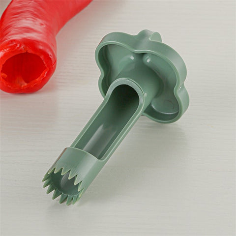 Jalapeno Pepper Core Remover ABS Bell Pepper Corer Seed Removal Tool (No FDA, BPA Free)