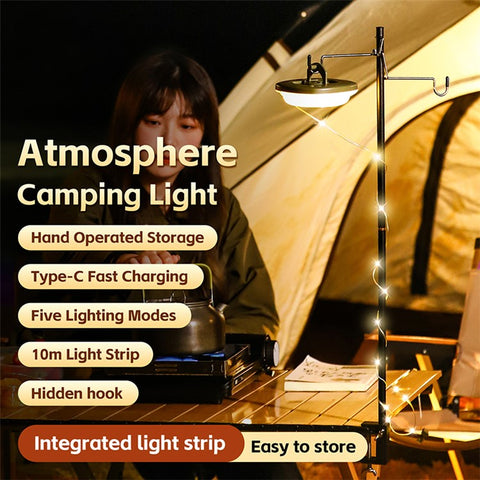 WEST BIKING YP0701425 Camping LED Tent Light Outdoor Campsite Atmosphere Canopy Light