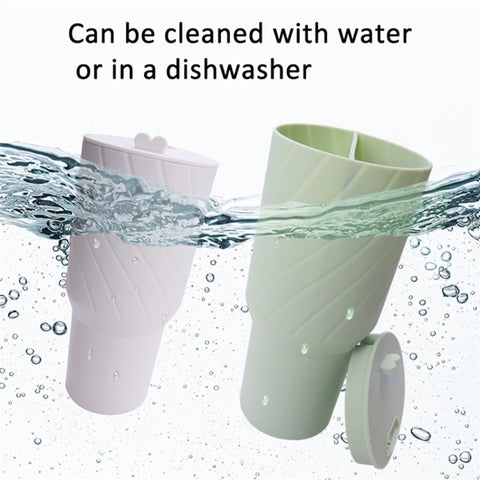 For Stanley 40oz Cup 2-Divided Silicone Liner 2 Compartment Water Cup Lining (BPA Free, No FDA)