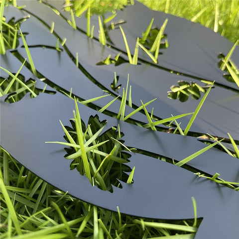 2PCS Hollow-Out Iron Garden Decor Stake Yard Art Decoration for Patio, Lawn