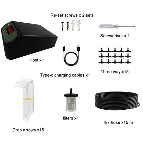 SW15 Smart Automatic Solar Timer Garden Wireless Control Watering Device Set