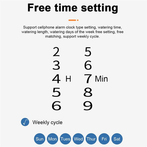 WiFi Water Timer Remote Control Potted Plant Smart Watering System with 10m Water Pipe+15 Emitters