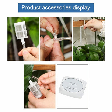 WiFi Water Timer Remote Control Potted Plant Smart Watering System with 10m Water Pipe+15 Emitters