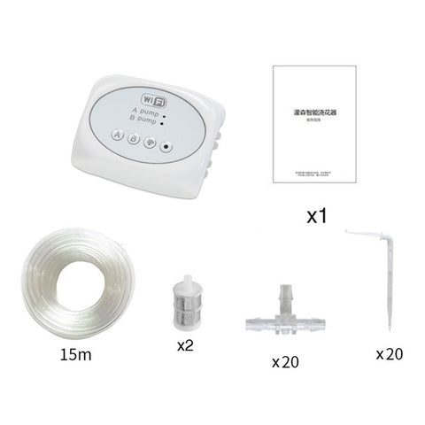 APP Remote Control Potted Plant Smart Watering Device Timer with 15m Water Pipe+20 Emitters