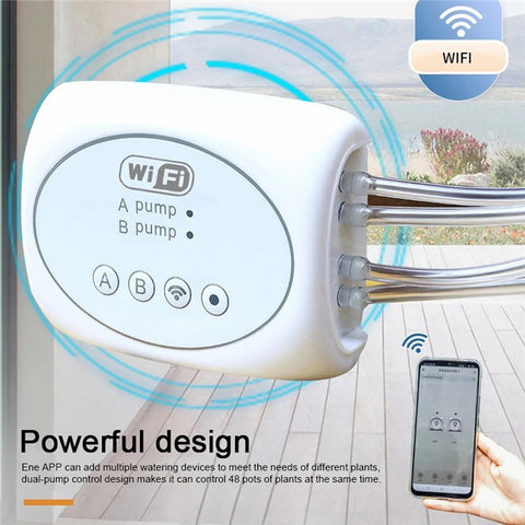 APP Remote Control Potted Plant Smart Watering Device Timer with 15m Water Pipe+20 Emitters