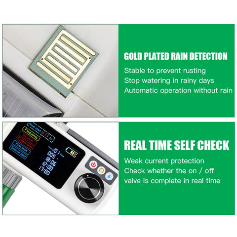 YLIGE Solar Automatic Watering Device Intelligent Irrigation Timer, European Standard Single Connector