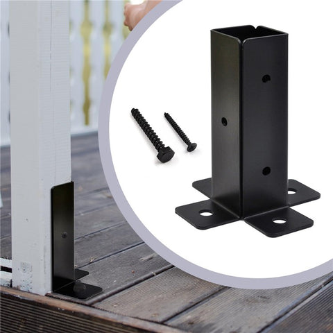 8Pcs Gazebo Bracket Kit Post Base Connector for Pergola Fence Patio Adjustable Metal Support