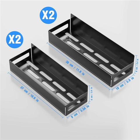 4Pcs / Set Magnetic Spice Storage Rack for Refrigerator and Oven Fridge Organizer Shelf