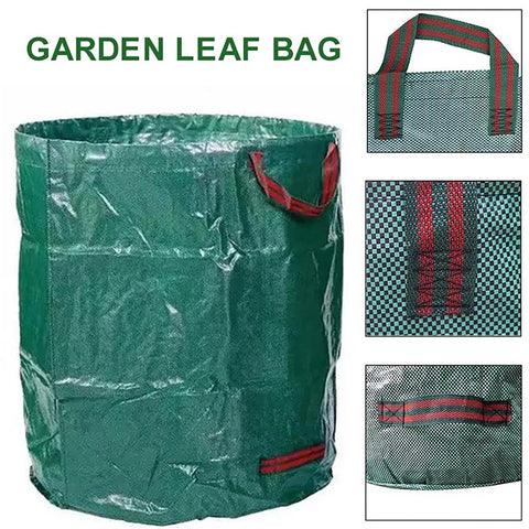 1 Set/3Pcs Garden Durable Large Campacity PE Woven Material Rubbish Leaf Bags D67xH76cm