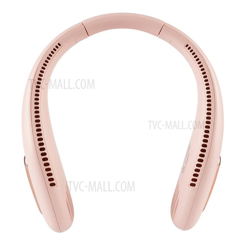 WT-F41 Mini Bladeless Neck Hanging Fan USB Rechargeable Air Cooler Three-Speed Cooling Fan