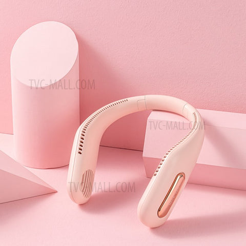 WT-F41 Mini Bladeless Neck Hanging Fan USB Rechargeable Air Cooler Three-Speed Cooling Fan