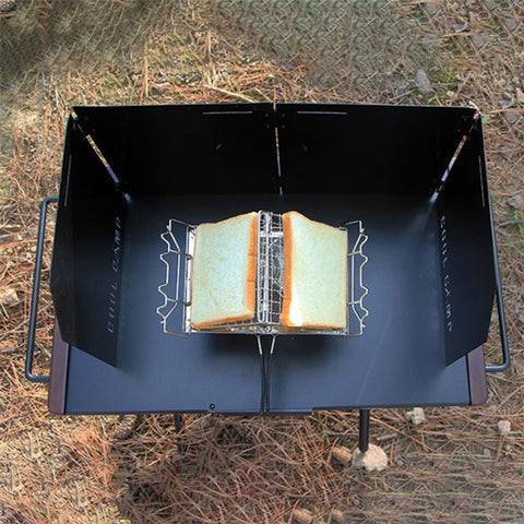 Outdoor Camping Stainless Steel Bread Rack Folding Portable BBQ Grill Rack (No FDA, BPA-Free)