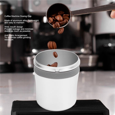 Coffee Machine Handle Dosing Cup 51mm Aluminum Coffee Powder Cup Coffee Grinder Dose Cup