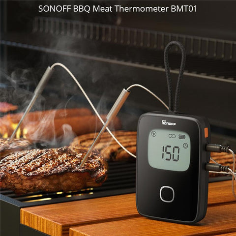 SONOFF BMT01 Meat Thermometer Bluetooth-compatible Smart APP Monitoring Barbecue Temperature Tester ( No FDA, BPA Free )