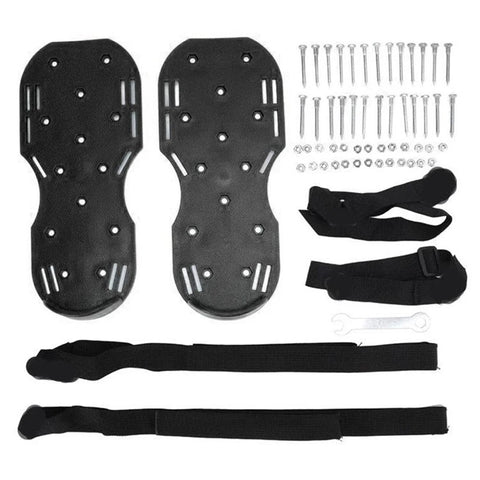 1 Pair Lawn Aerator Spikes Shoes Adjustable Straps Garden Lawn Soil Loosening Shoes