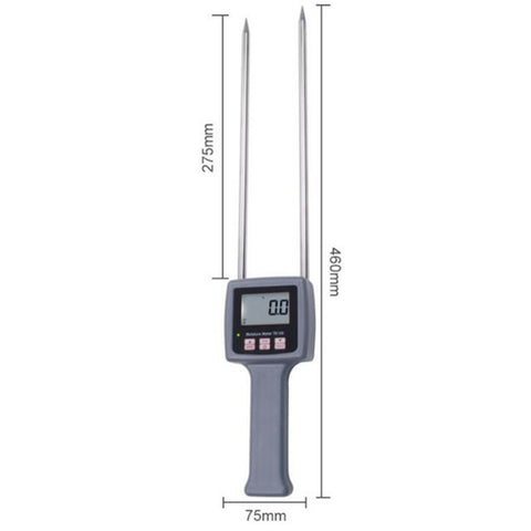 Digital Portable Hay Moisture Meter with Probe Hygrometer Hay Bale Moisture Tester