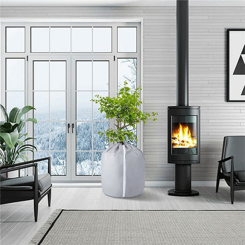 45x70cm Winter Plant Pot Protection Bag Flower Pot Cover with Drawstring and Zipper