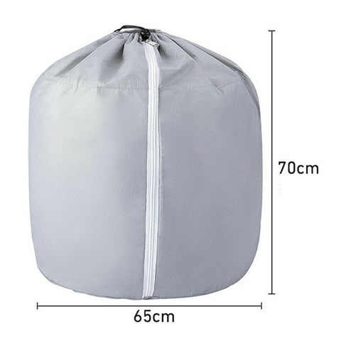 Potted Plant Winter Protection Cover Frost Guard Bag with Drawstring and Zipper, 65x70cm