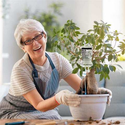 ABS+PVC 350ML Irrigation Drip Bag Automatic Plants Self Watering Tool Device