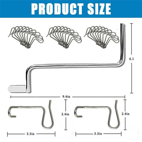 30Pcs Fence Wire Tensioner Garden Yard Metal Fence Wire Fastening Tool with Wrench