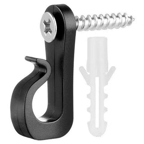 40Pcs Q-Hanger Screw Hooks ABS+Stainless Steel Outdoor Hangers for Hanging String Lights