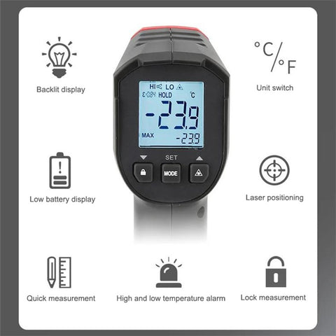UNI-T UT306S Digital Thermometer Non-contact Industrial Infrared Laser Temperature Meter