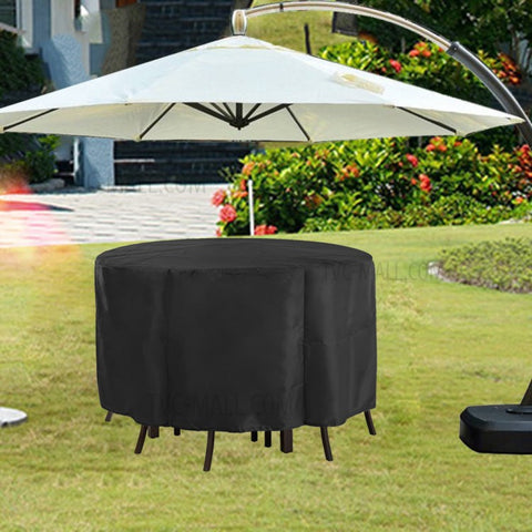 Patio Round Table Chair Waterproof Dustproof Cover Outdoor Garden Furniture Cover 185x110cm
