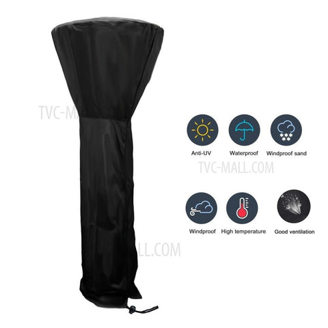 Outdoor Garden Air Heater Protective Cover Waterproof Oxford Cloth Dust Cover, 240x92x59CM