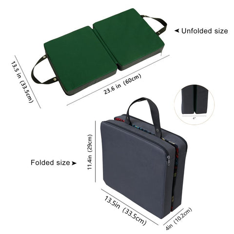 Solid Color 60x33.5x4.5cm Knee Cushion Pad Garden Kneeling Pad Soft Memory Foam Mat