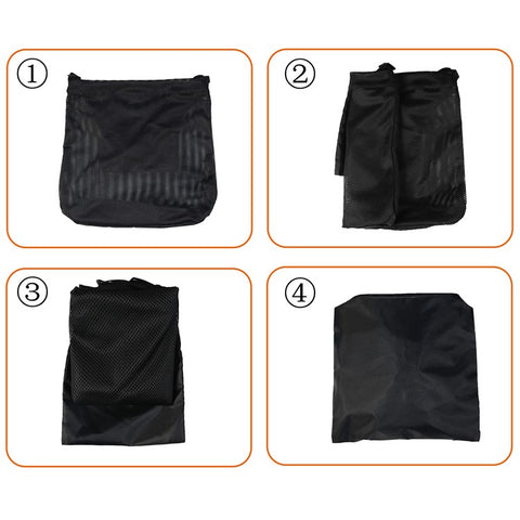 846403 Outdoor Mushroom Hunting Mesh Bag Fruit Picking Bag Harvest Bag, 45x42cm (No FDA)