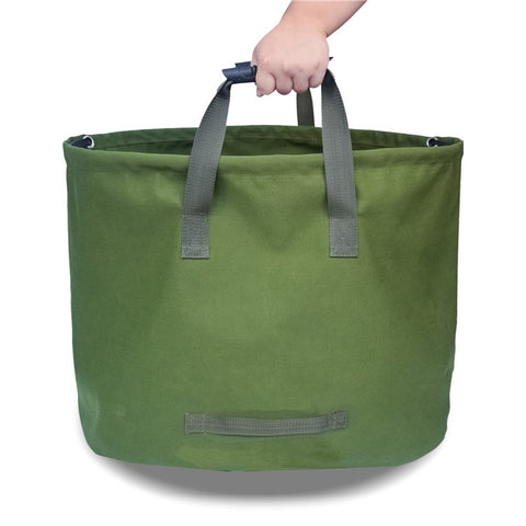 823102 Gardening Trash Bucket Leaf Collection Bag Waterproof Canvas Storage Bag
