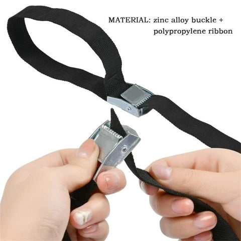 25mm Cargo Lashing PP Webbing Luggage Strap with Zinc Alloy Buckle, Length: 4m