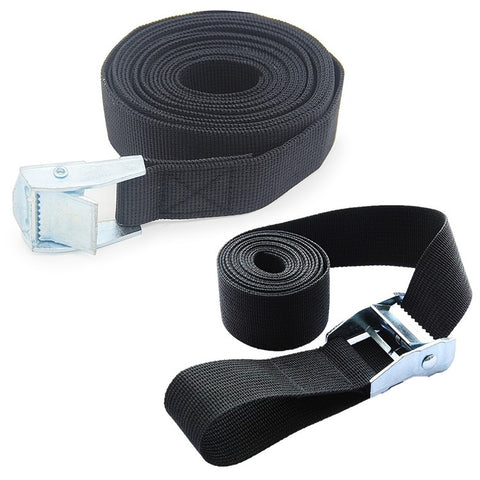 25mm Cargo Lashing PP Webbing Luggage Strap with Zinc Alloy Buckle, Length: 5m