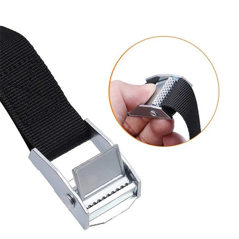 25mm Cargo Lashing PP Webbing Luggage Strap with Zinc Alloy Buckle, Length: 2m