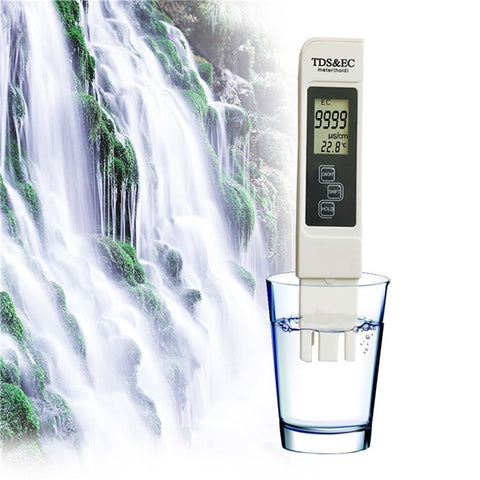 3-in-1 Digital LCD TDS EC Meter Pen Water Quality Detector Temperature Tester