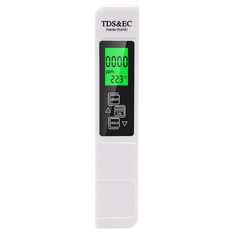 3-in-1 Water Quality Detector Digital LCD TDS EC Meter Pen Temperature Tester with Backlit