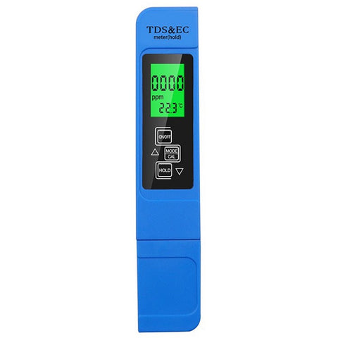 3-in-1 Water Quality Detector Digital LCD TDS EC Meter Pen Temperature Tester with Backlit