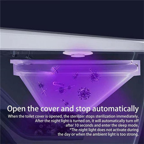 Mini UV Light Toilet Sanitizer Home Hotel Toilet Germicidal UV Lamp