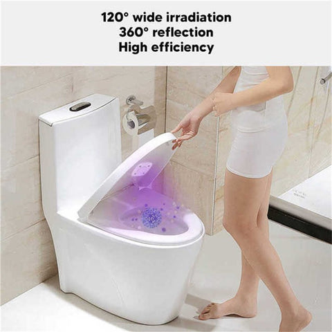Mini UV Light Toilet Sanitizer Home Hotel Toilet Germicidal UV Lamp