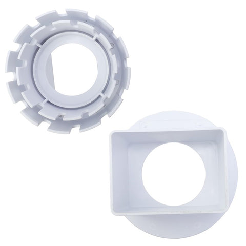 3x4 Inch Drain Pipe Draining Rain Gutter PVC Drain Connector Downspout Adapter