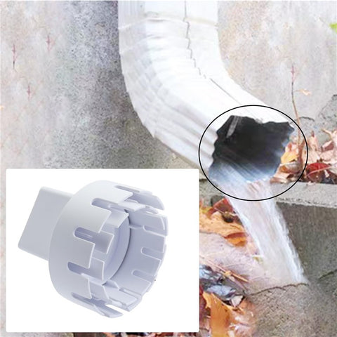 2x3 Inch Drain Pipe Draining Rain Gutter PVC Drain Connector Downspout Adapter