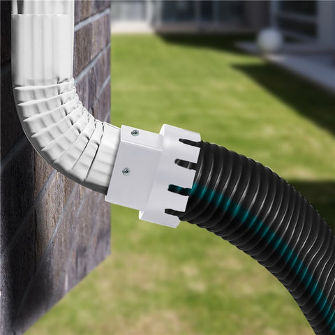 2x3 Inch Drain Pipe Draining Rain Gutter PVC Drain Connector Downspout Adapter