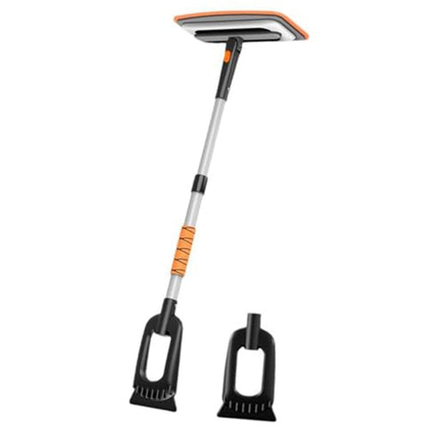 Car Snow Brush Ice Scraper 3 in 1 Extendable Aluminum Alloy Winter Snow Removal Tool