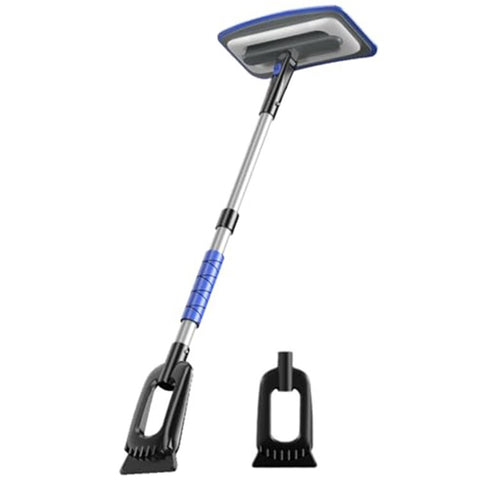 Car Snow Brush Ice Scraper 3 in 1 Extendable Aluminum Alloy Winter Snow Removal Tool