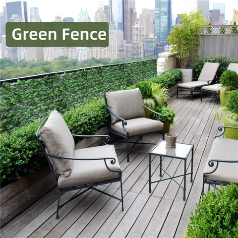 1m x 1m Colored Grape Leaf Artificial Hedge Privacy Fence Garden Balcony Patio Decor