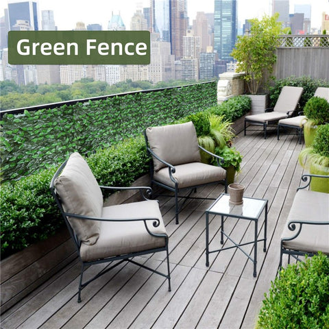 Artificial Leaf Privacy Fence 0.5m x 1m Faux Ivy Hedge Leaf Fence Wall Screen for Garden Balcony Decoration