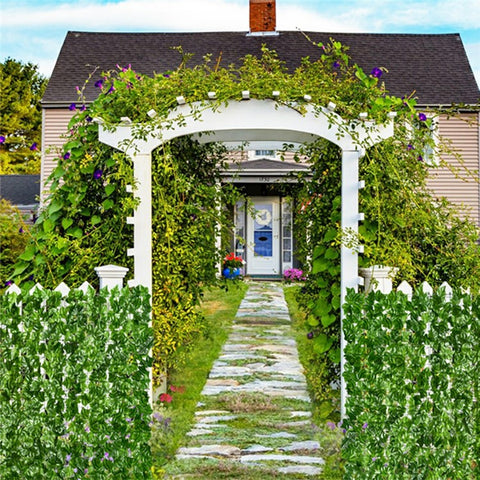 1 x 1m Faux Apple Leaf Artificial Hedge Privacy Screen Fence Panel Realistic Green Plant Barrier